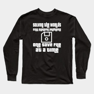 Solving the worlds city planning problems one save file at a time Long Sleeve T-Shirt